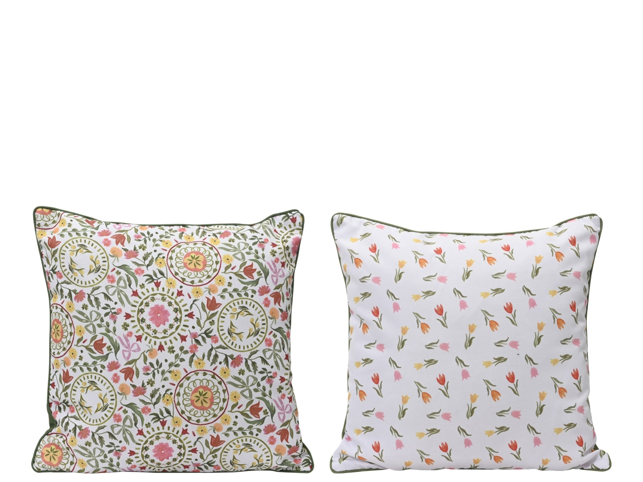 Cuscino quadrato floreale 2 assortiti 3x45xh.45cm