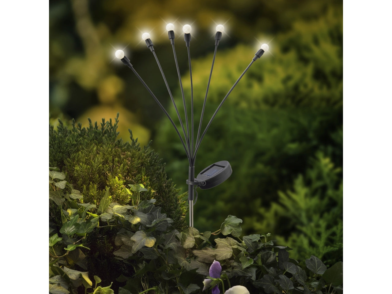 Piantana solare in plastica h.70cm