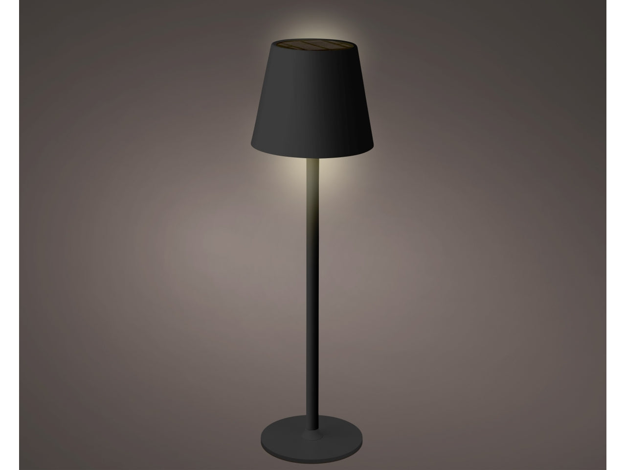 Lampada da tavolo sol metal nera d.11xh.37cm