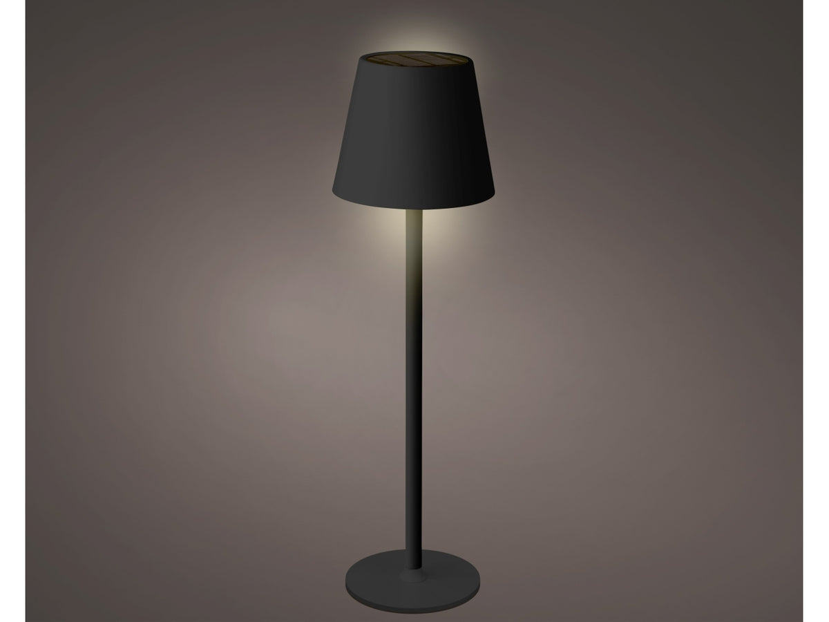 Lampada da tavolo sol metal nera d.11xh.37cm