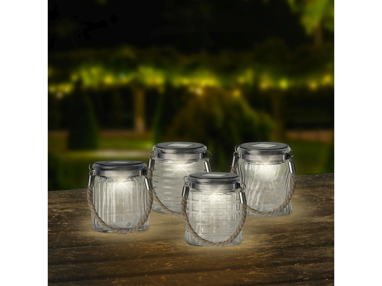 Barattolo ricar. solare 4assortiti d.7.5xh.9cm