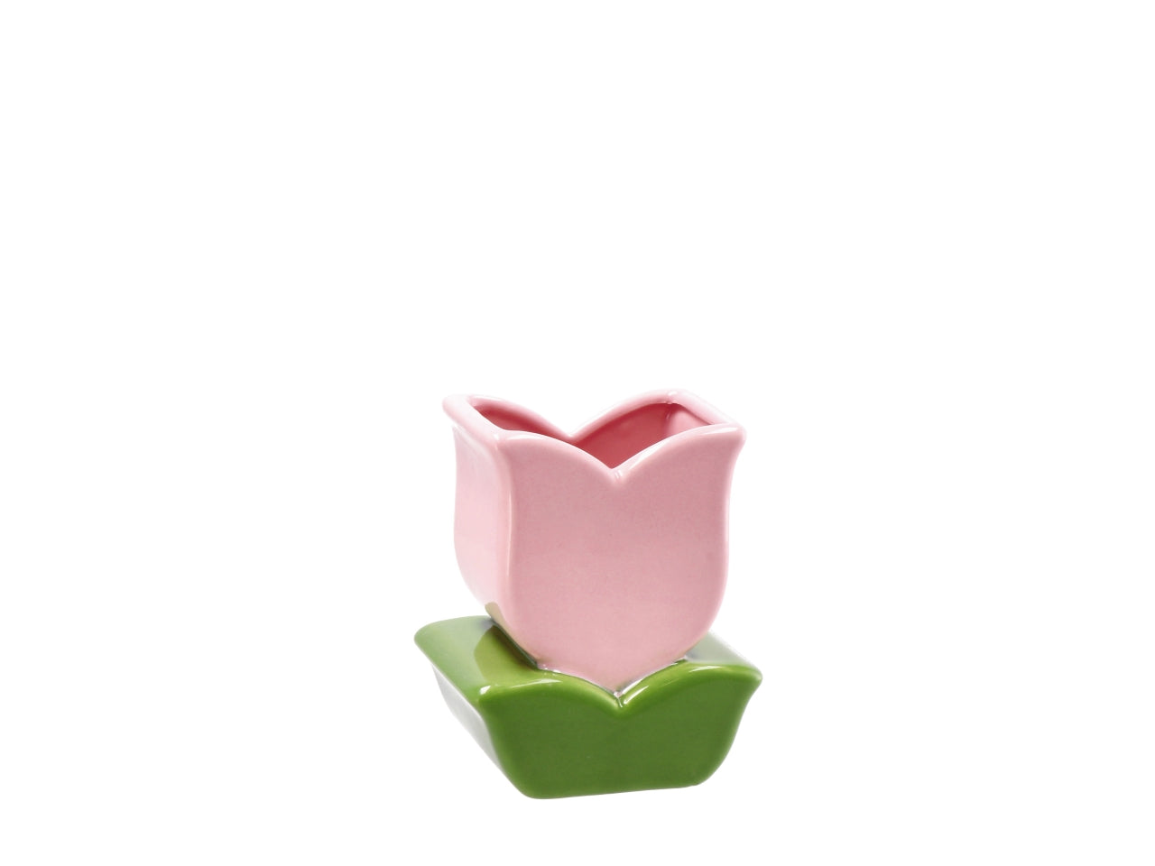 Dolom lale vaso tulipano 11x9xh13cm in 4 colori assortiti