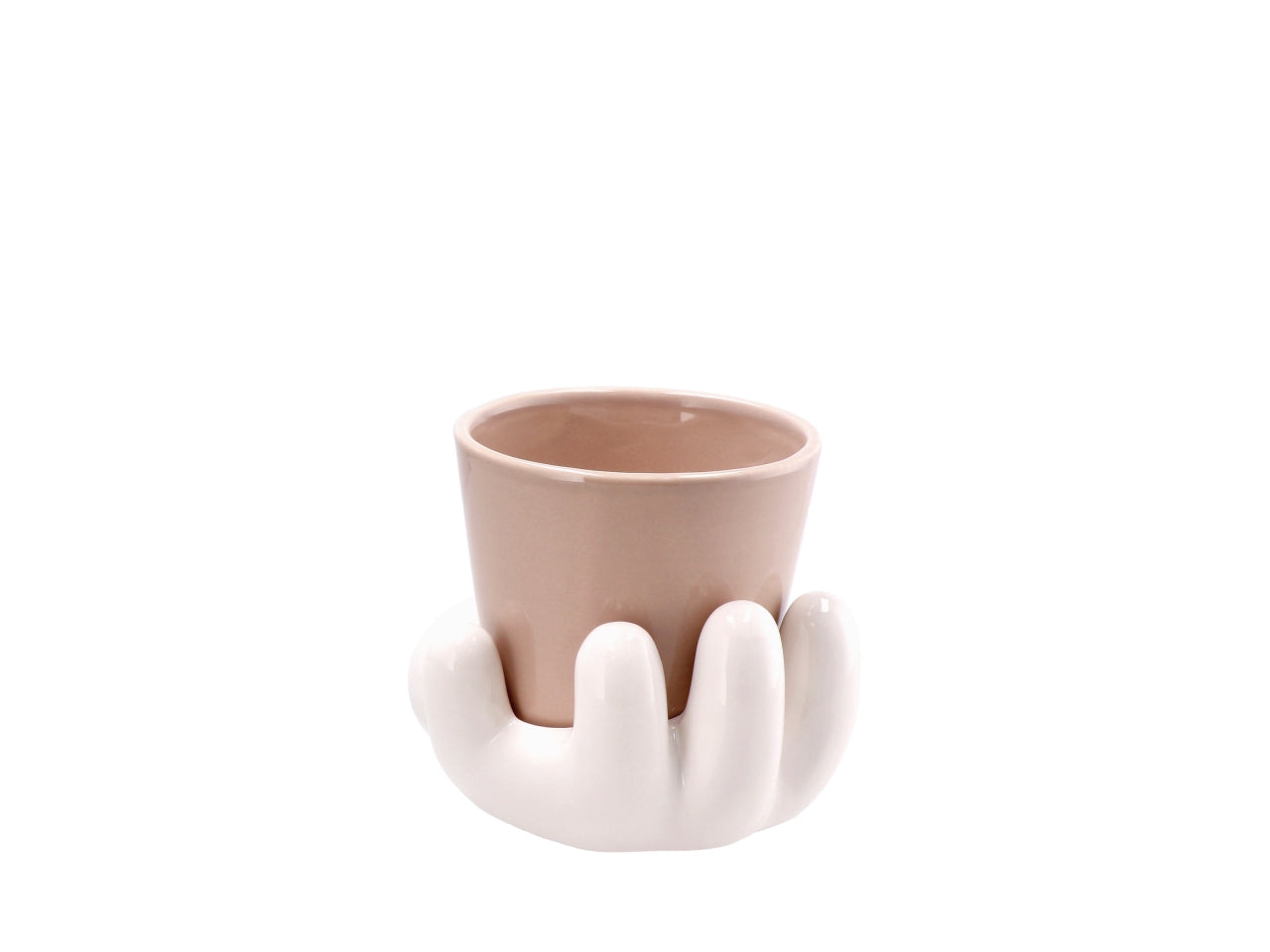 Dolom cartoon vaso su mano 17x13xh13cm, 4 colori assortiti