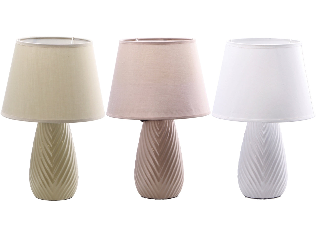 Liora lampada da tavolo in ceramica d.25xh39cm, 3varianti di colore