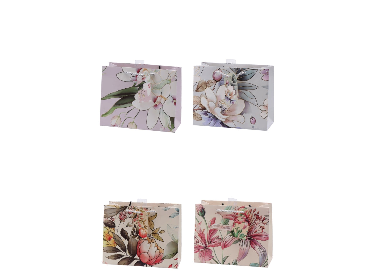 Shopper fiorata 23x10xh18cm, 4 assortimenti