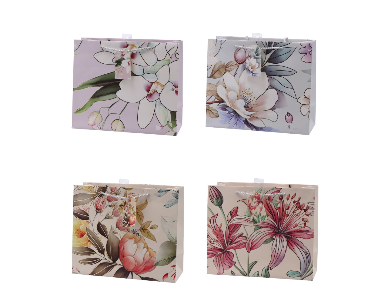 Shopper fiorata 31x12xh26cm, 4 assortimenti