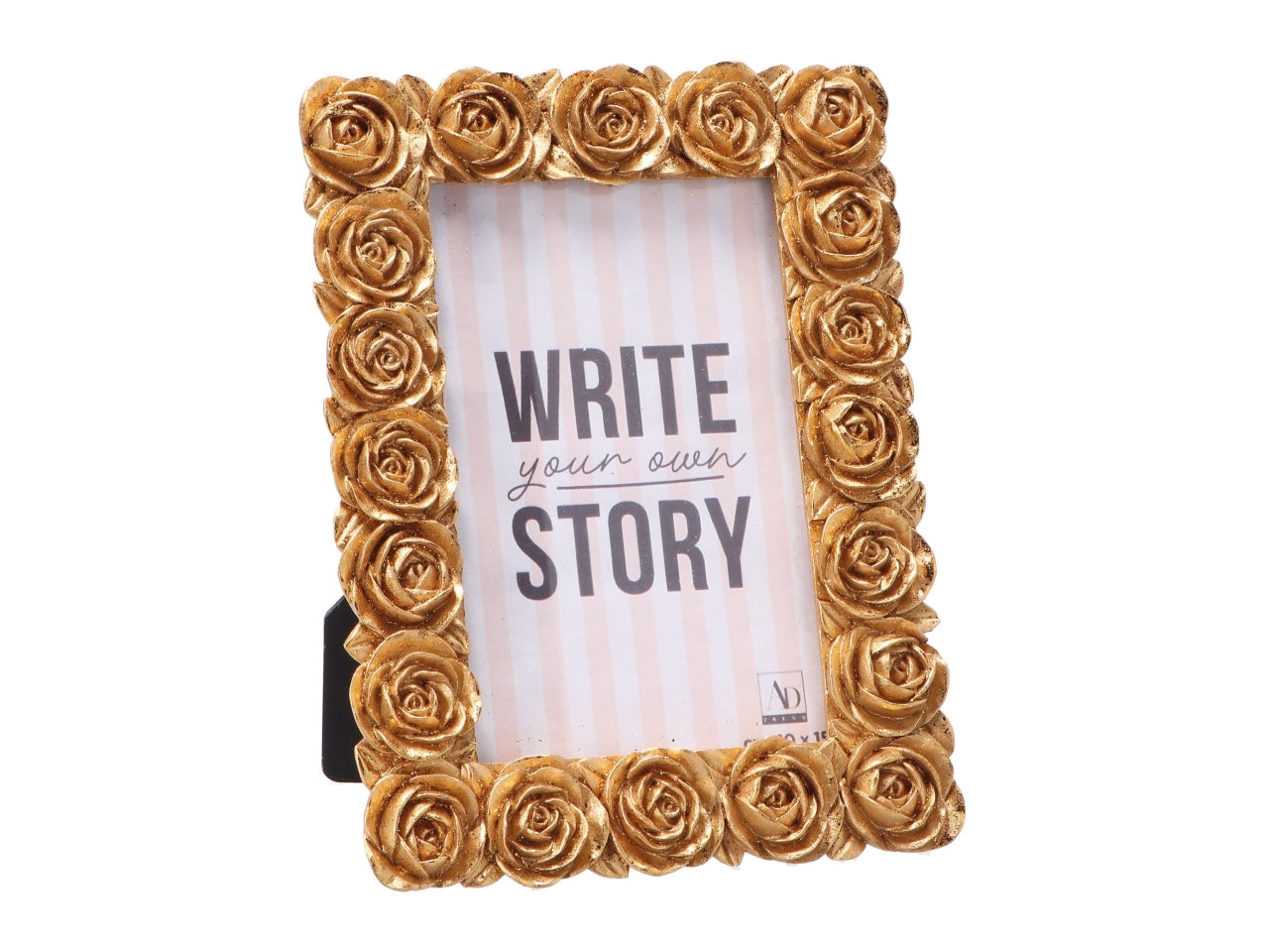 Portafoto in resina 10x15cm oro