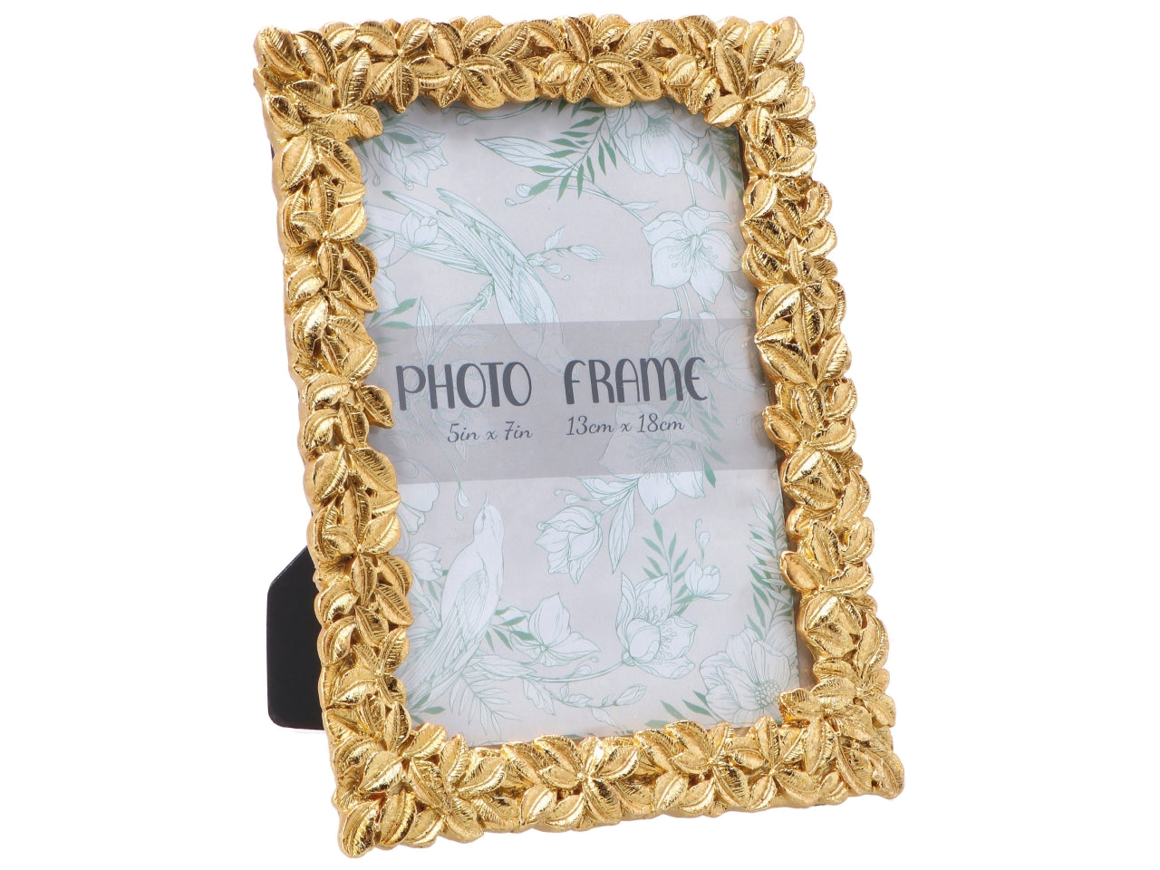 Portafoto in resina 13x18cm oro