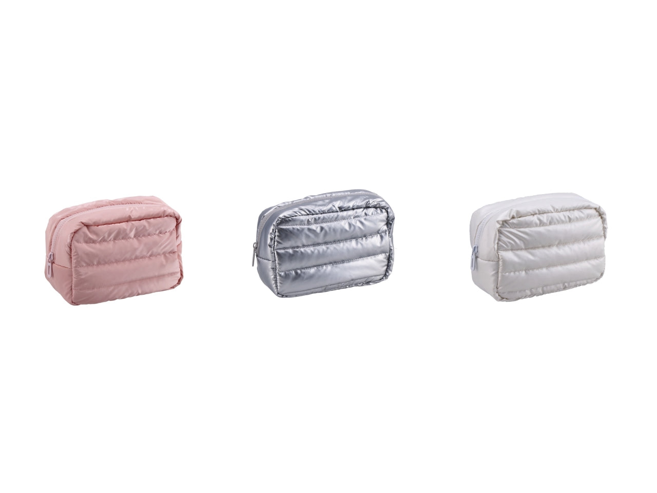 Pochette trapuntata 21x16xh8cm in 3 varianti di colore
