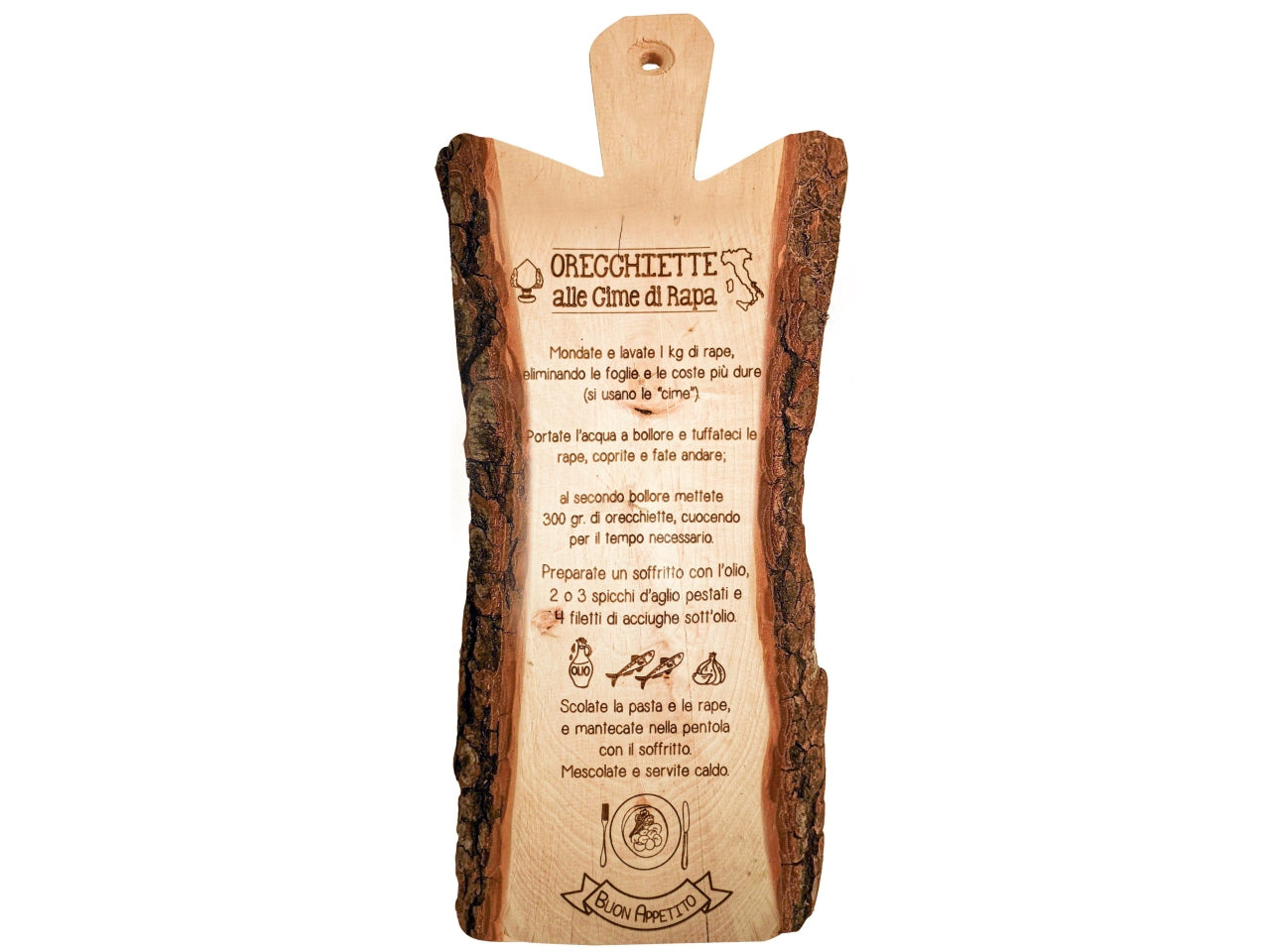 Tagliere in legno piccolo orecchiette