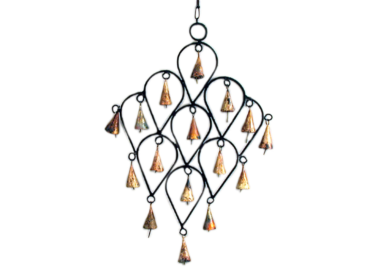 Linea metallo Gocce con 16 campanelle