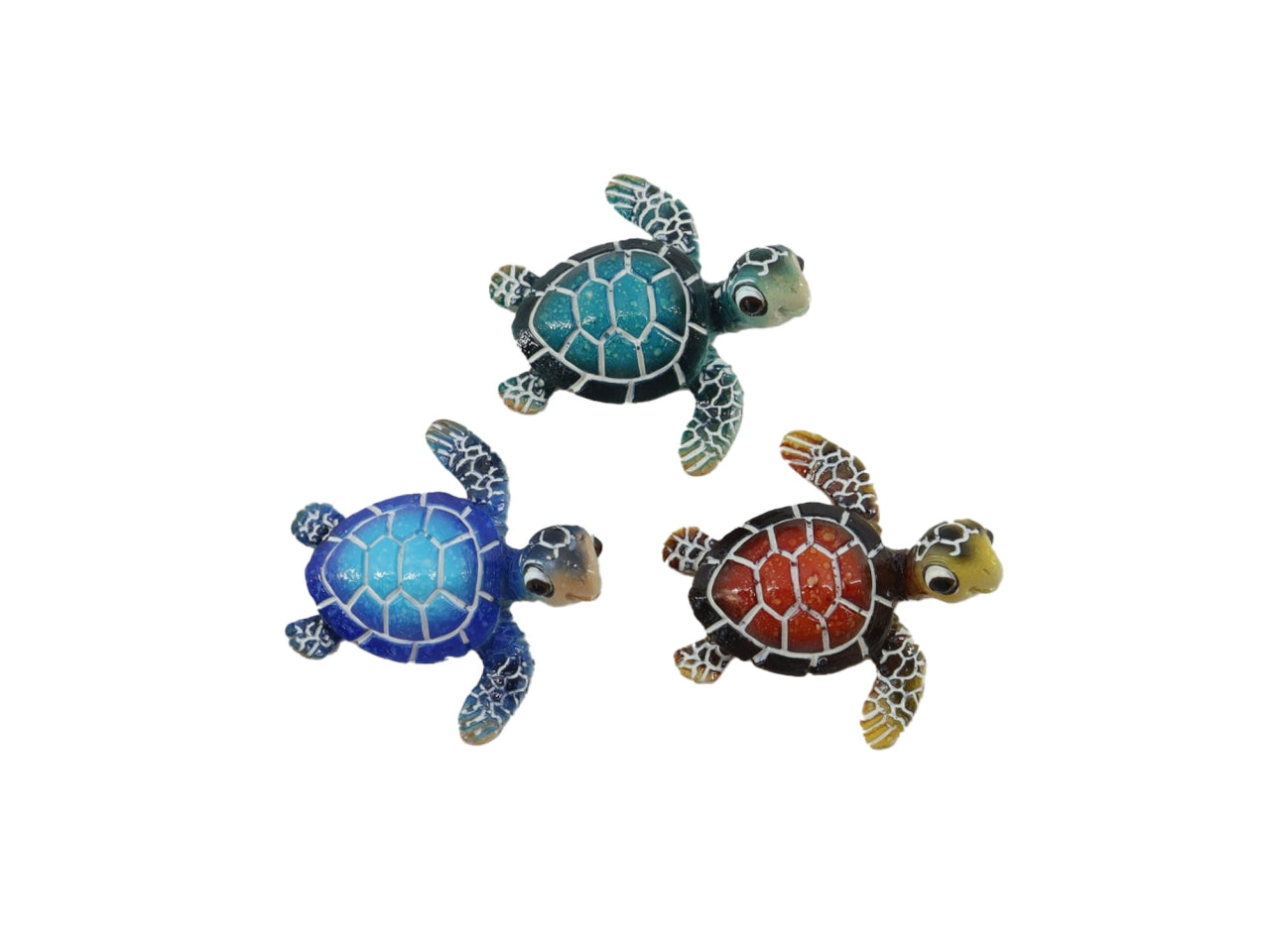Tartaruga in resina in 3 assortimenti