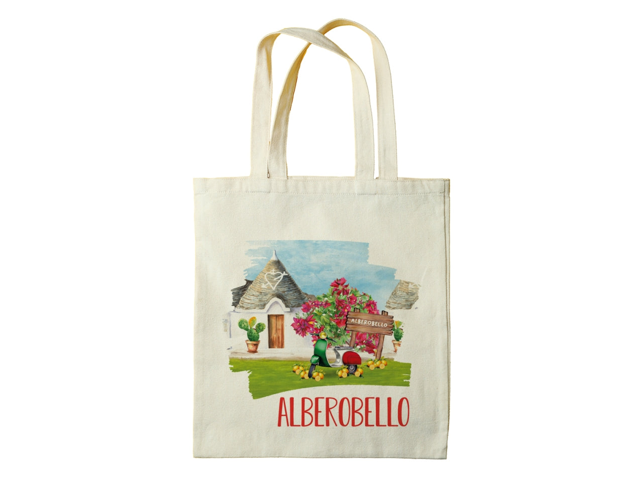 Borsa in cotone moto alberobello