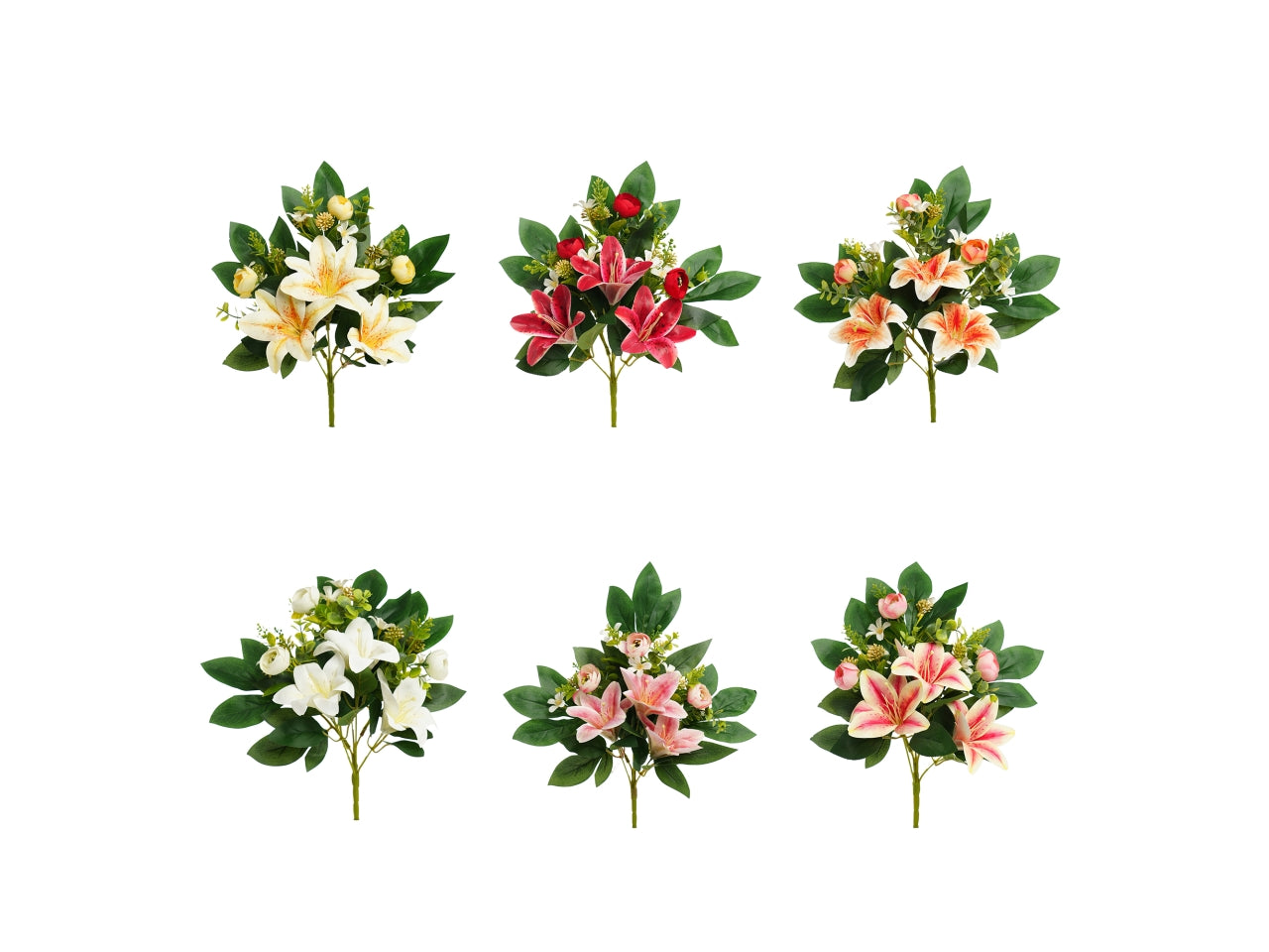 Mazzo di lilium in colori assortiti