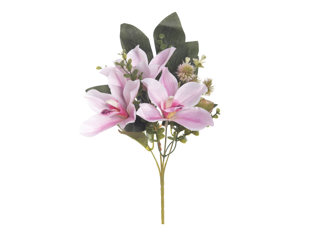 Mazzo cimbydium 33cm con 3 fiori rosa