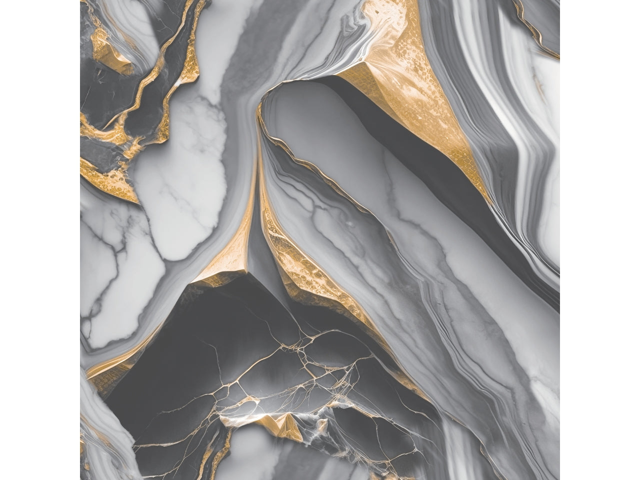 Tappeto Habita 60x280cm marmorizzato grigio