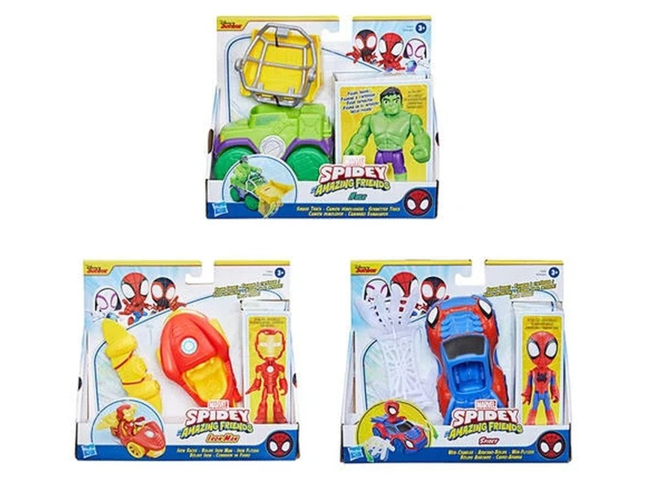 Spidey veicolo con personaggio e accessori ast