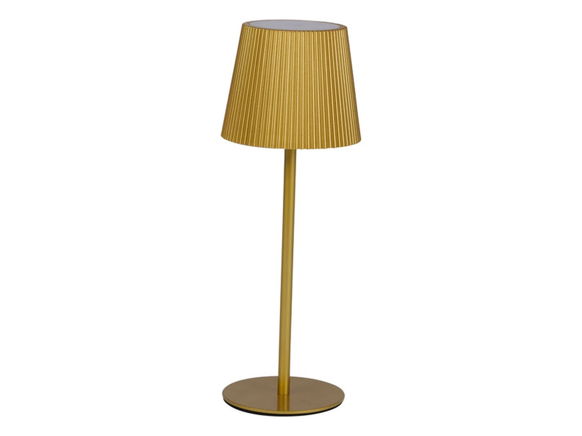 Lampada da tavolo led touch in metallo e abs 24cm oro, 800mAh