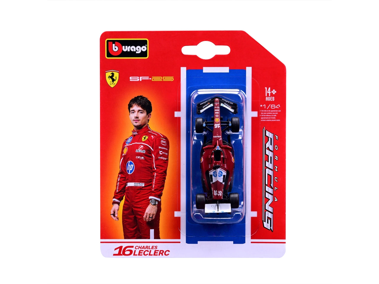 Auto F1 Ferrari SF-25 Charles Laclerc scala 1:64