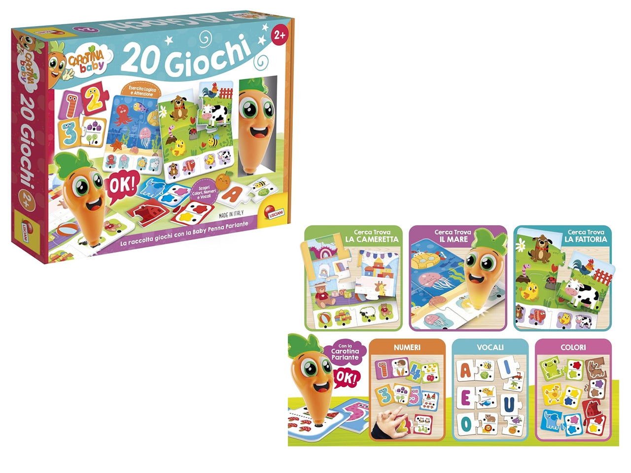 Carotina baby penna parlante 20 giochi educativi