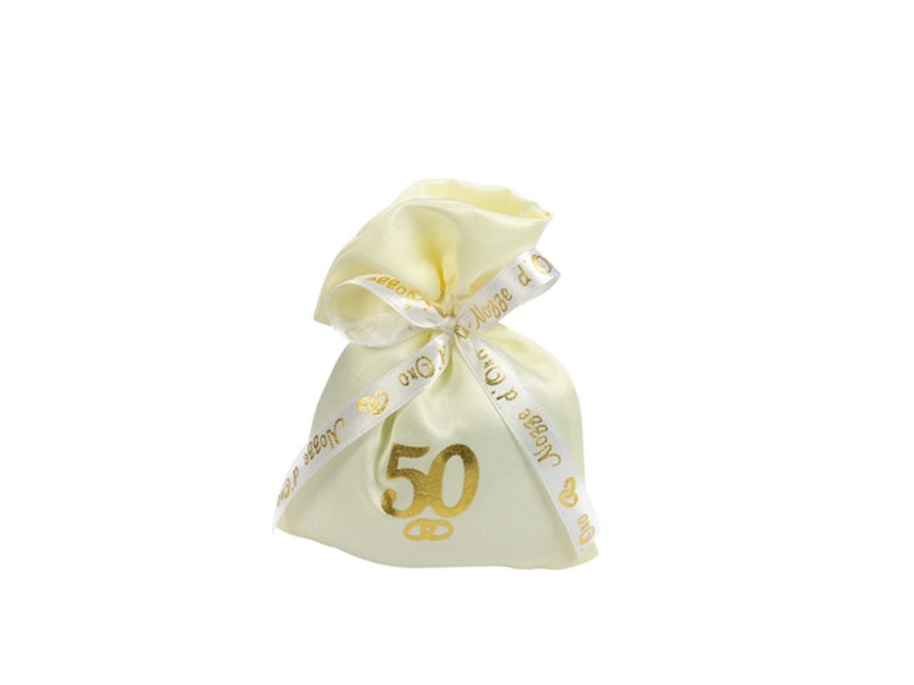 Sacchetto portaconfetti stampato 50 anni 10xh.13cm