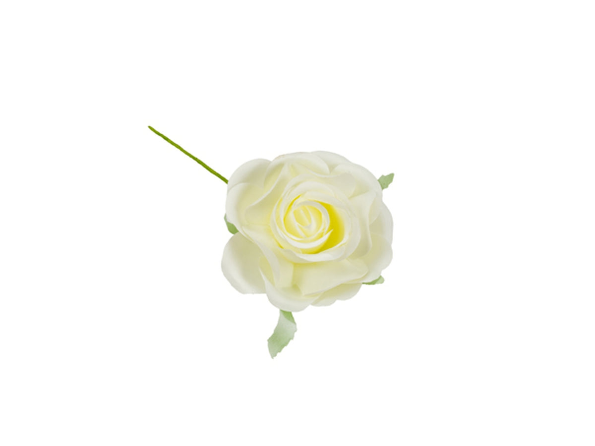 Rosa a bocciolo panna in confezione da 12 fiori