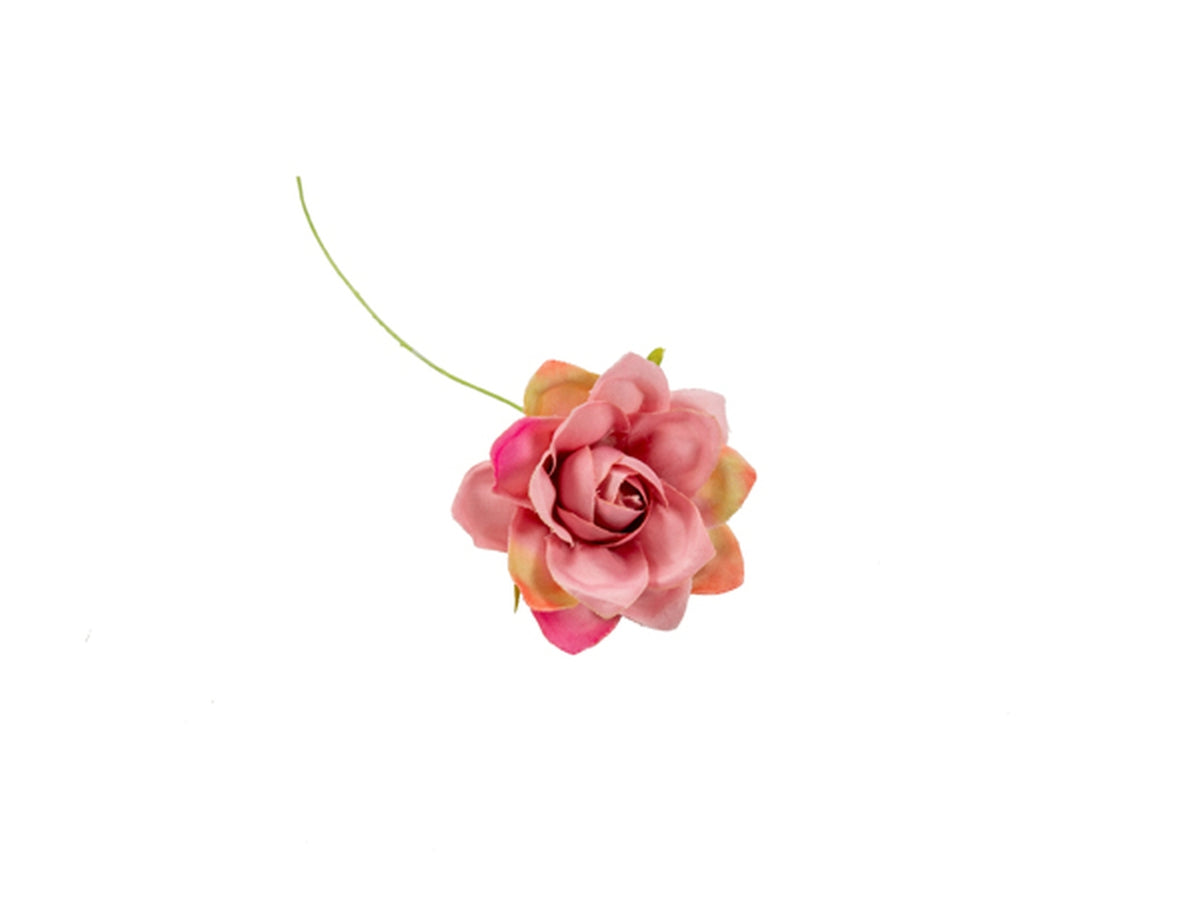 Fiore rosa antico con petali a punta in confezione da 36 pezzi