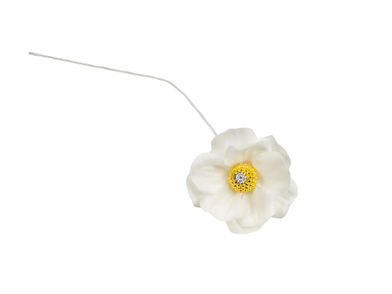 Fiore con punto luce oro in confezione da 36pezzi