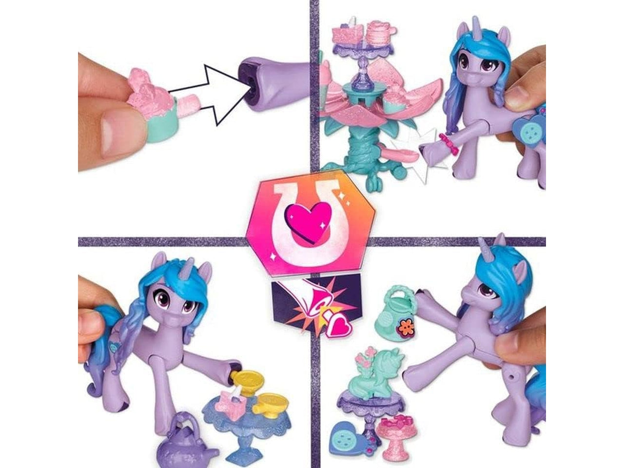 Little mini pony unicorn tea party $