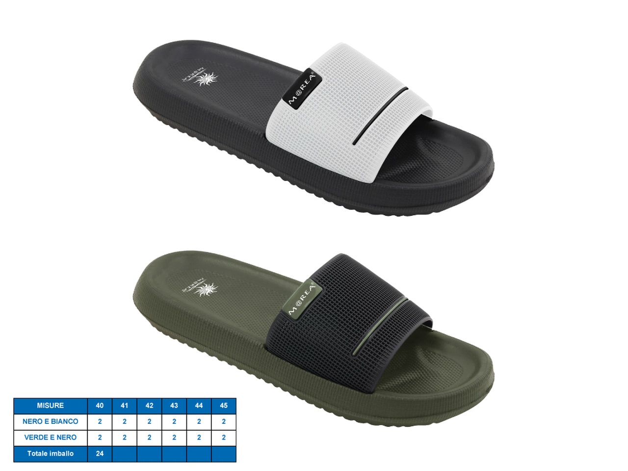 Ciabatta uomo marina dipalma tg40-45 2ass