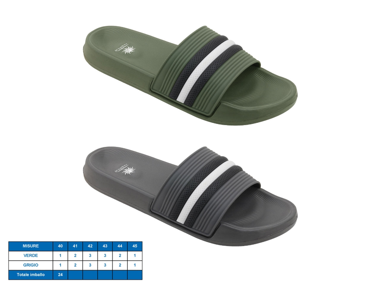 Ciabatta uomo noto tg 40-45 2 assortiti