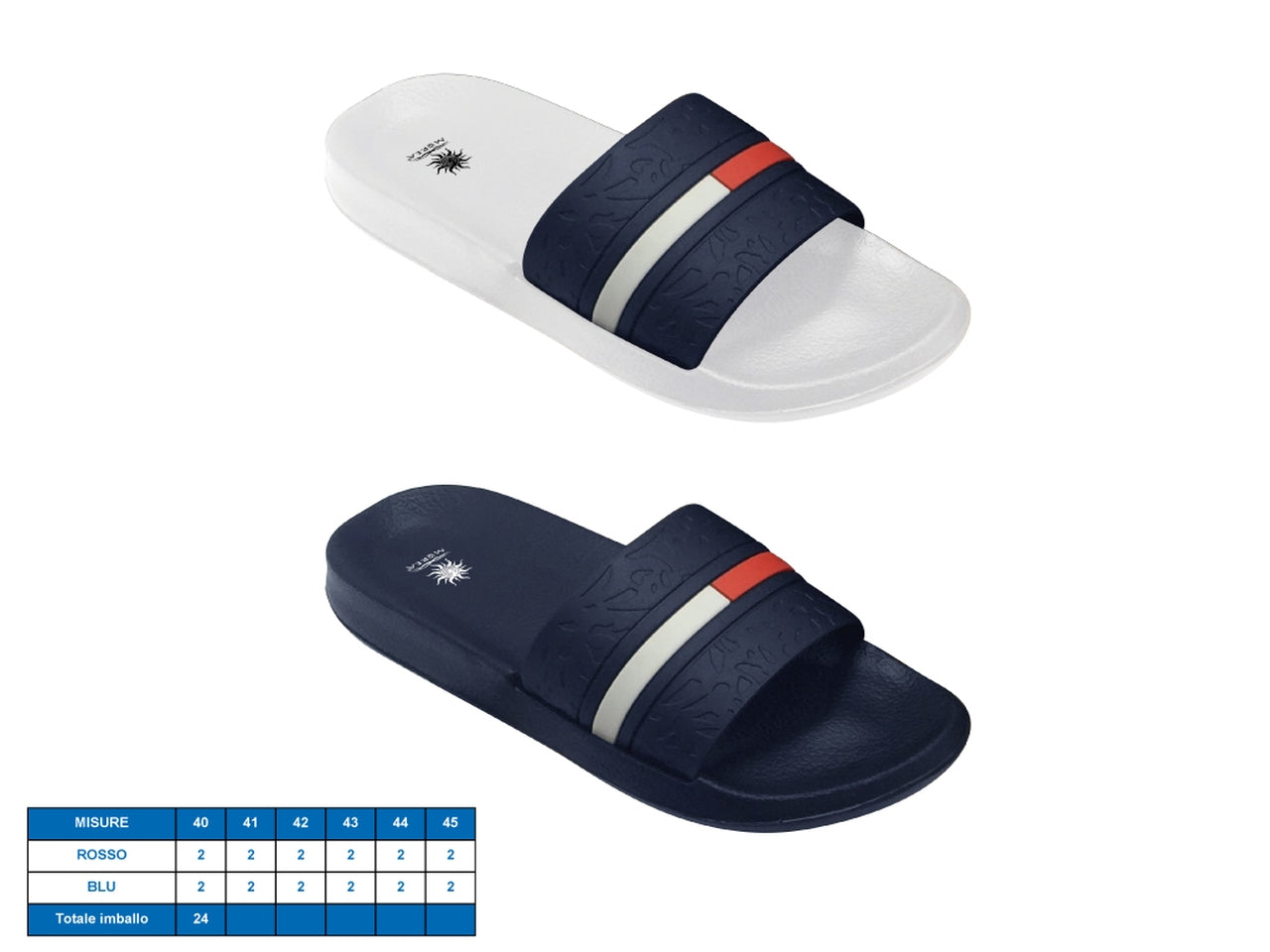 Ciabatta uomo smirne tg 40-45 2 assortiti