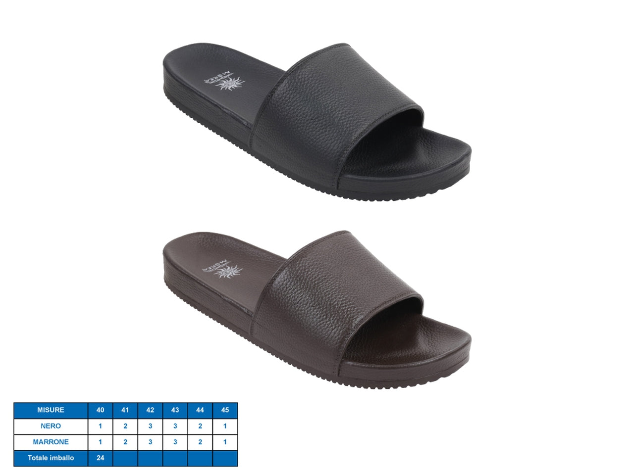 Ciabatta uomo empoli tg 40-45 2 assortiti