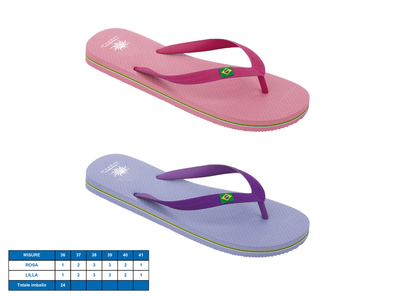 Ciabatta donna chicago tg36-41 2 assortiti