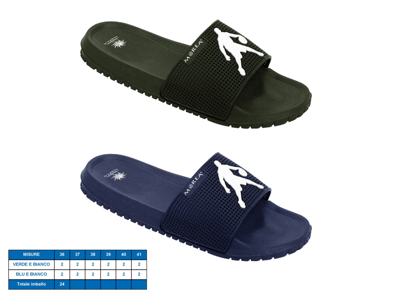 Ciabatta cali tg36-41 2 assortiti