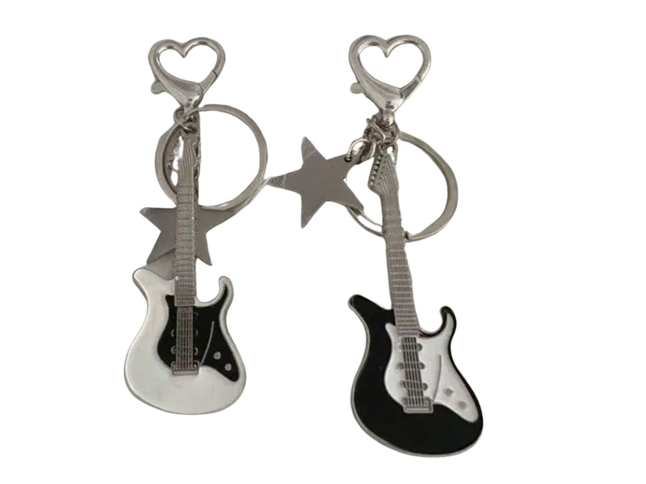 Portachiavi chitarra in metallo 2 colori