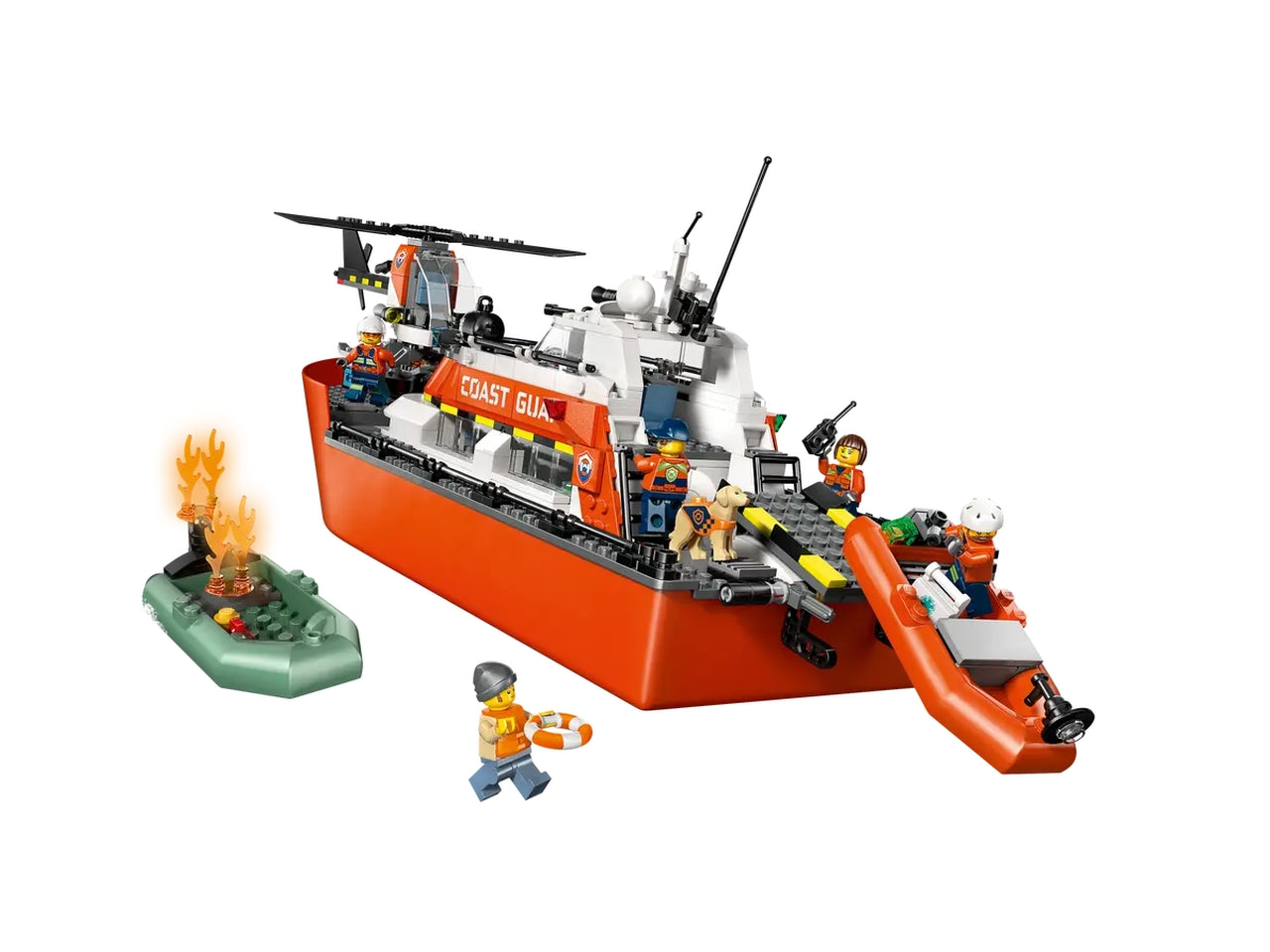 Lego City Exploration Motoscafo di soccorso ed elicottero della Guardia Costiera