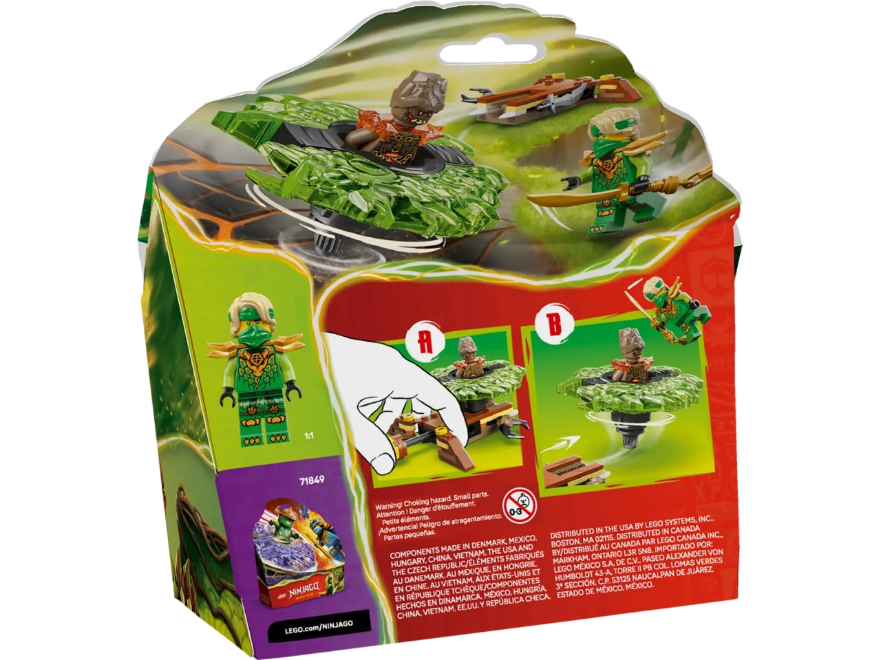 Lego Ninjago Lloyd contro Spinner Mostro della Terra