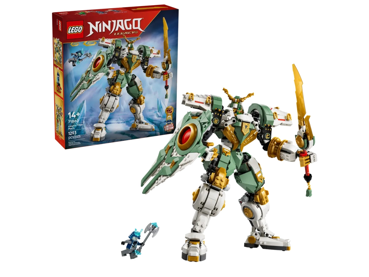 Lego Ninjago Mech Titano di Lloyd-15° anniversario