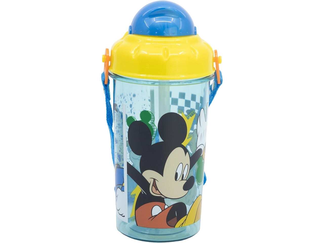 Mickey borraccia con cannuccia push up 465ml