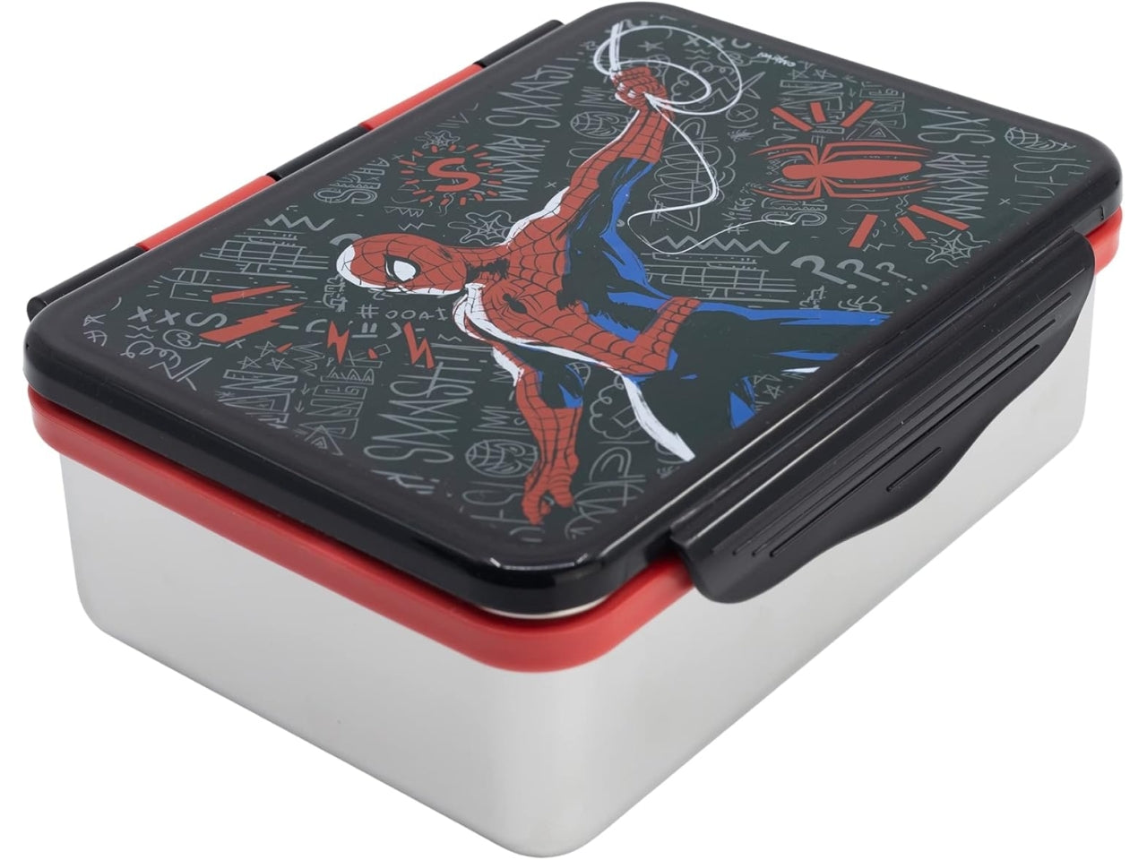 Spiderman portamerenda in acciaio ermetico 1100ml