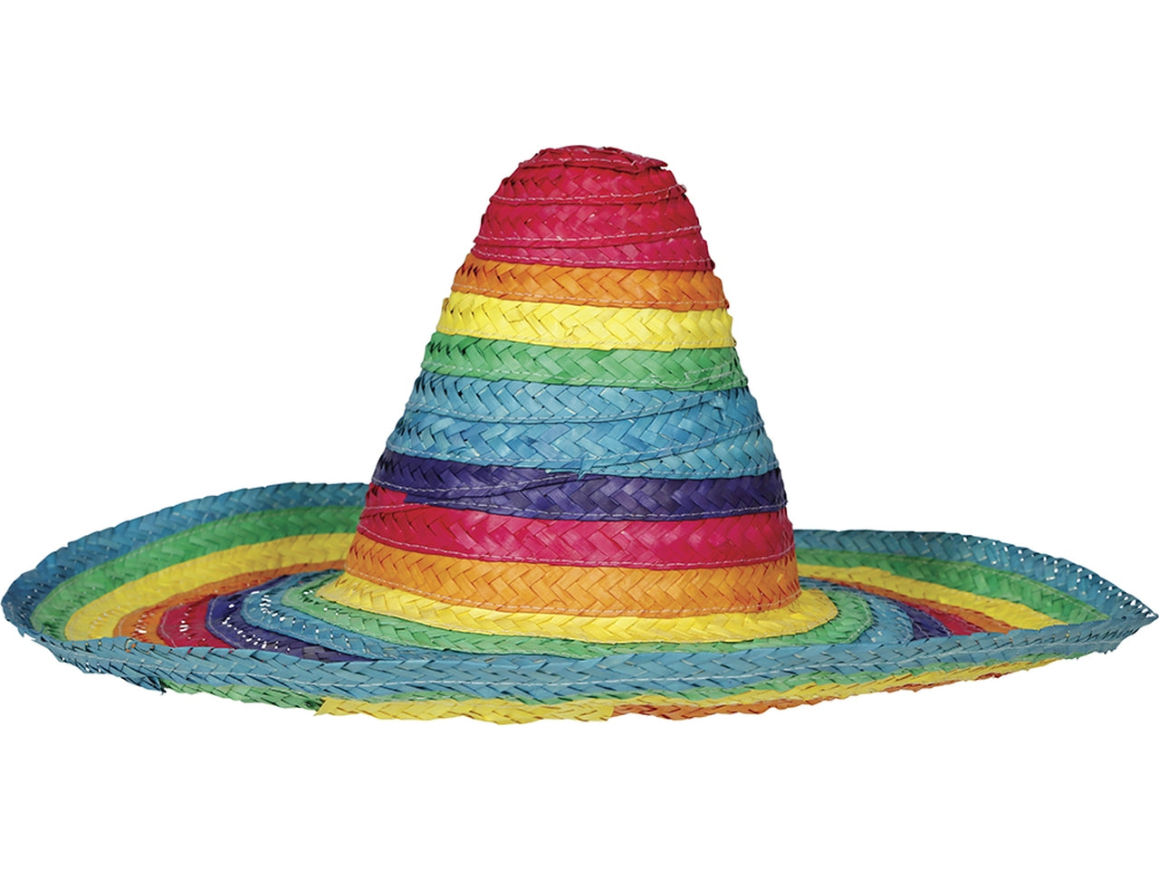 Cappello sombrero in paglia 50cm multicol