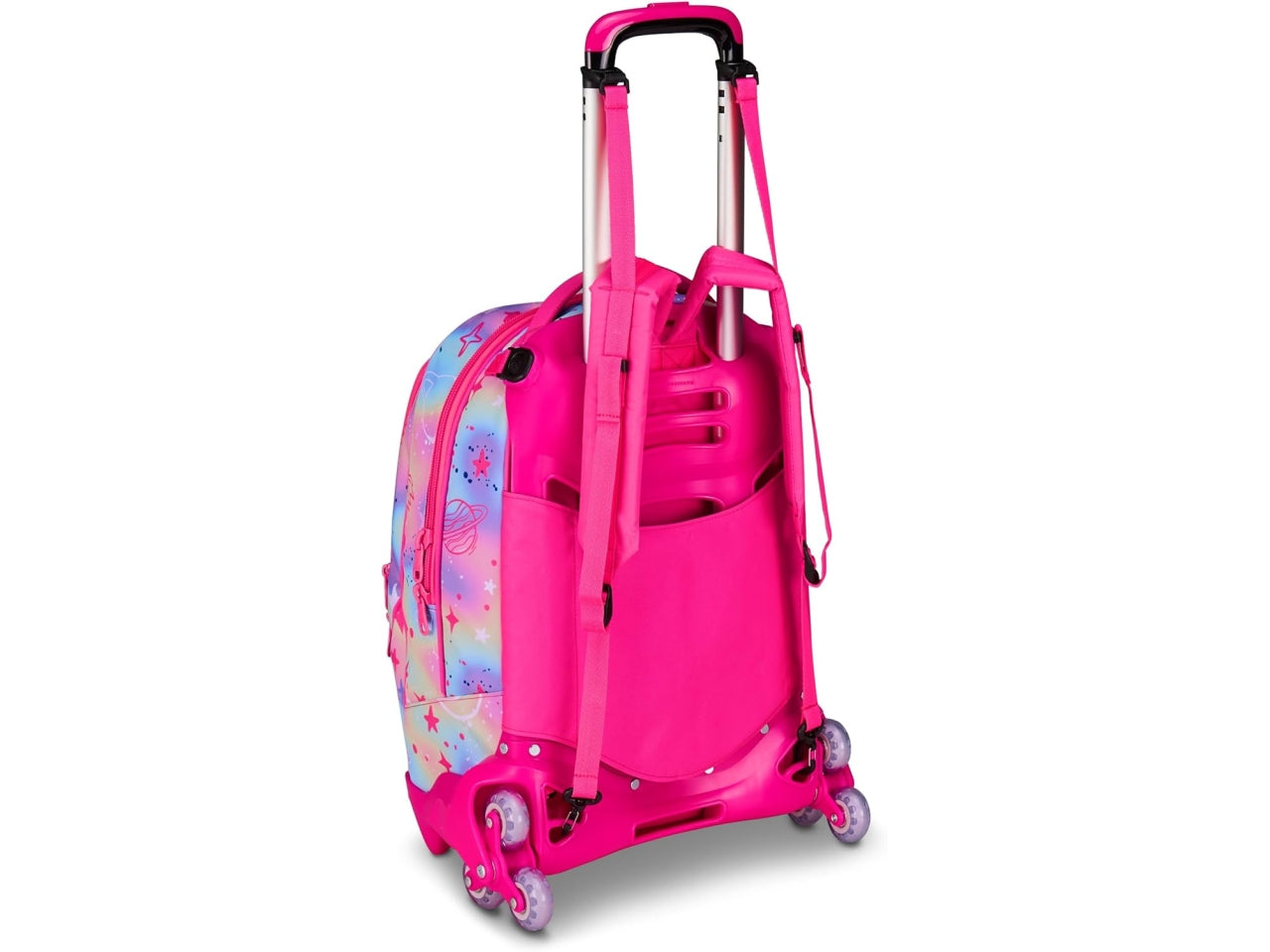 Zaino sj gang trolley jack-3 ruote cat led, con zaino sganciabile