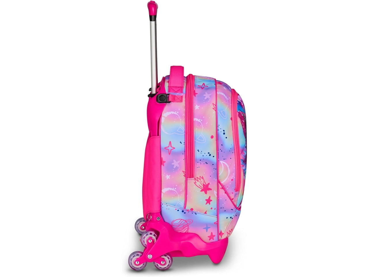 Zaino sj gang trolley jack-3 ruote cat led, con zaino sganciabile