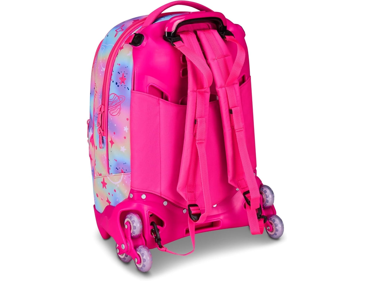 Zaino sj gang trolley jack-3 ruote cat led, con zaino sganciabile