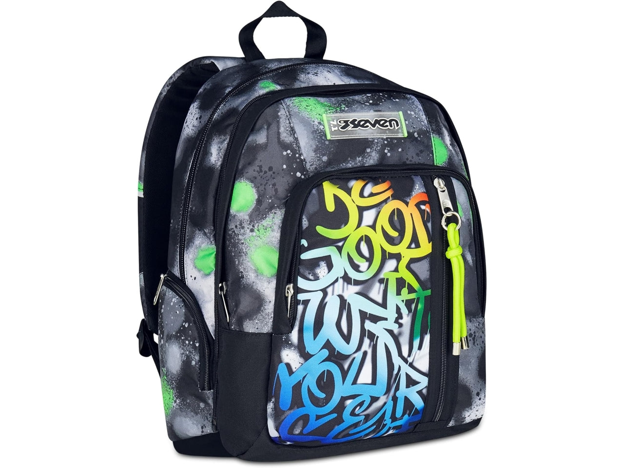 Zaino scuola dual detach sevensprint paint boy