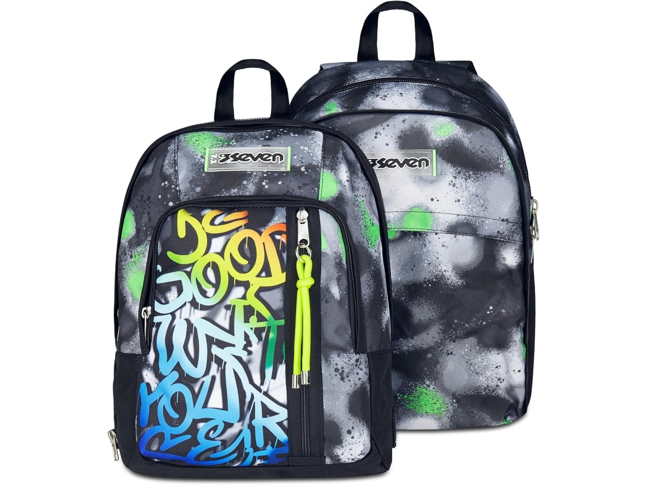 Zaino scuola dual detach sevensprint paint boy