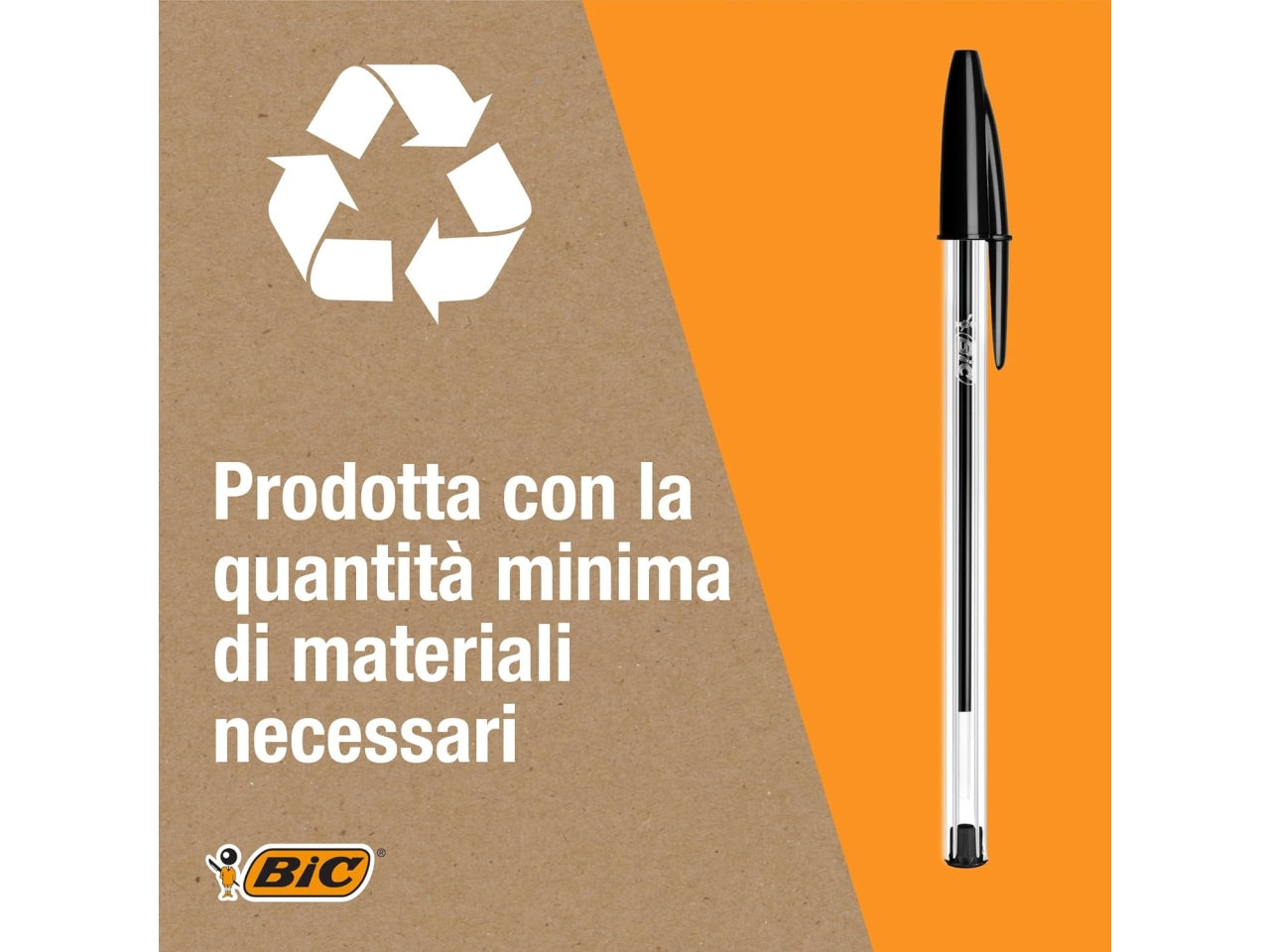 Penna cristal med in box da 10 pezzi nera