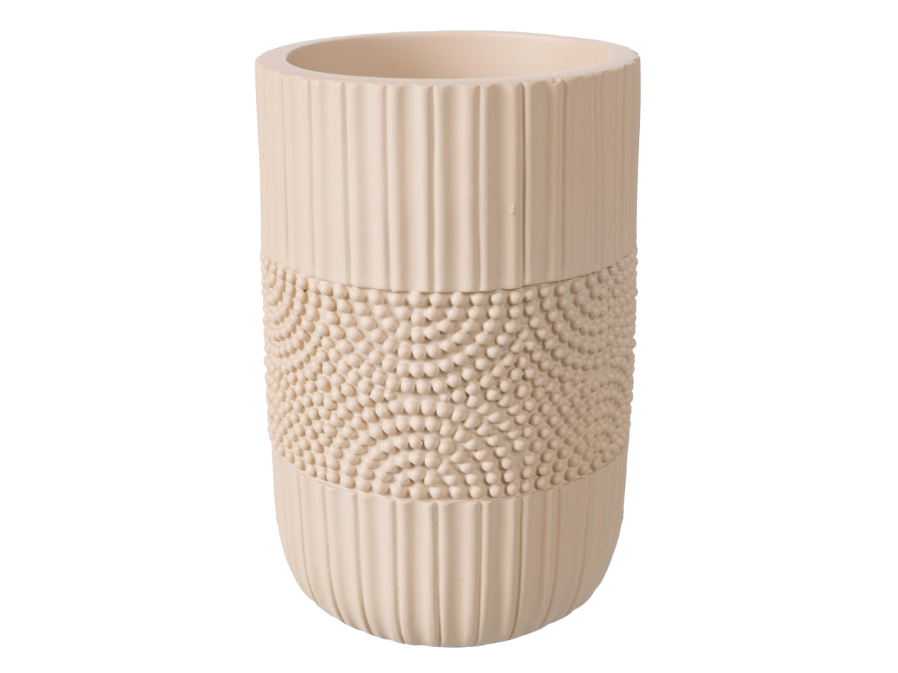 Portaspazzolini psyco beige d.8xh.12