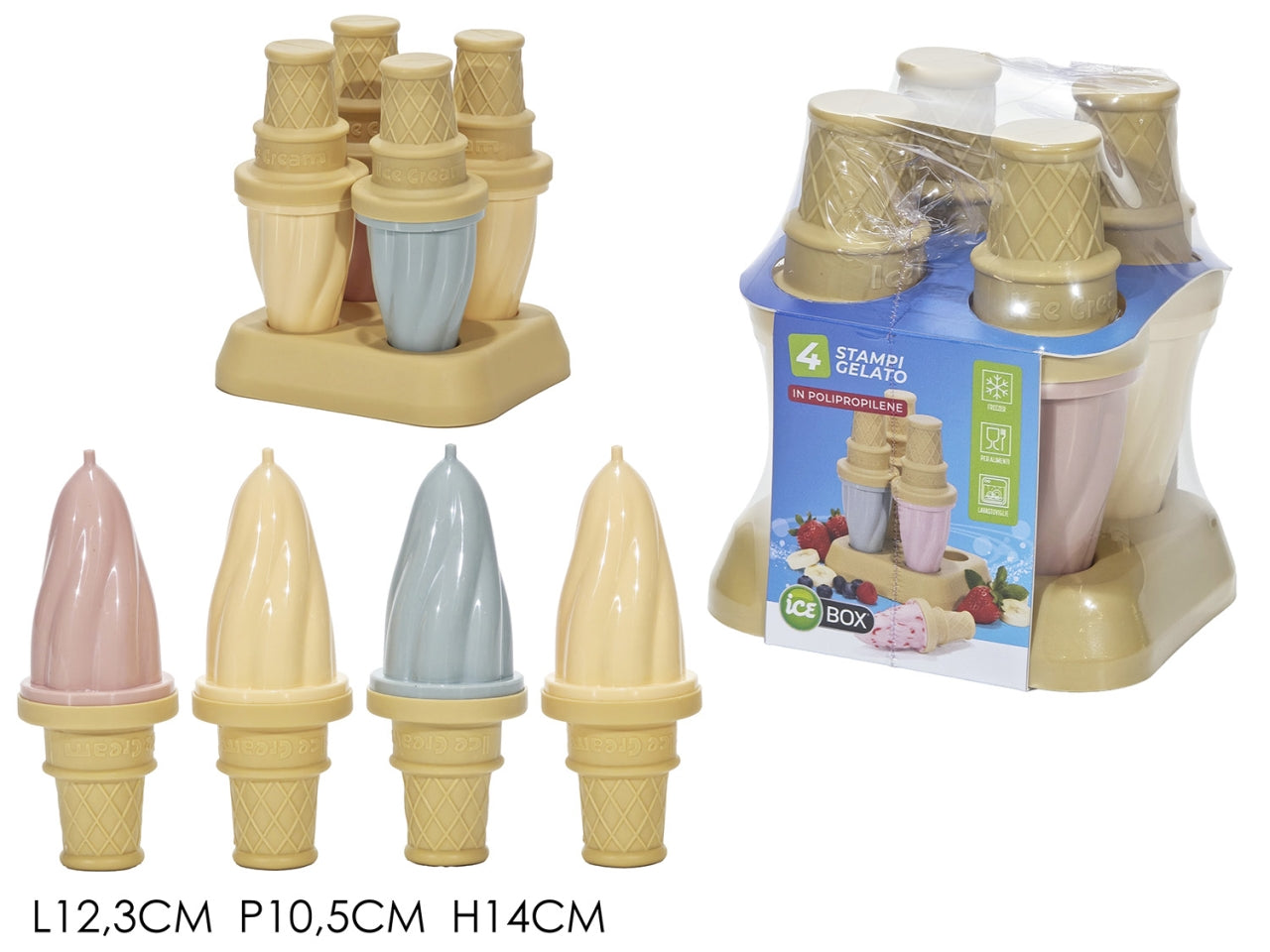 Stampo gelato 4pezzi